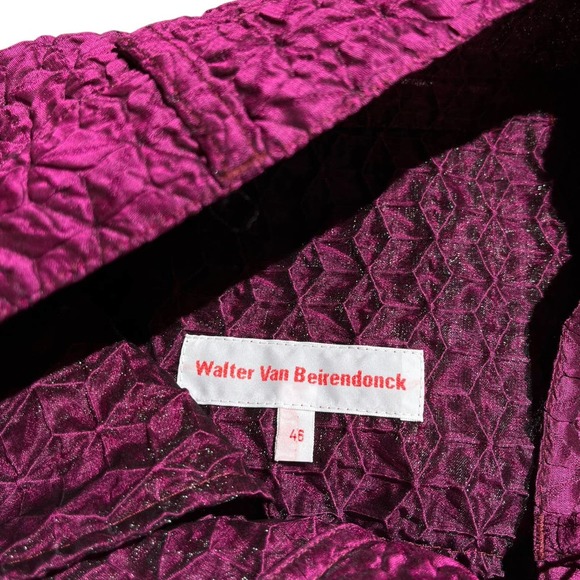 SS20 Runway quilted Sangria shorts - Picture 2 of 3